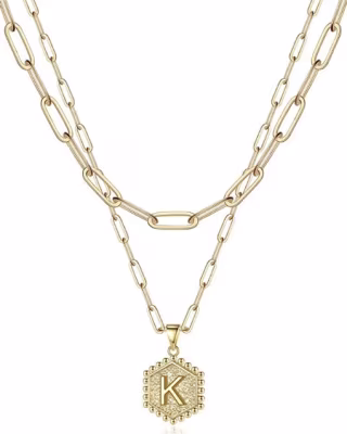 Layering Initial Necklaces