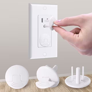 Outlet Covers Baby Proofing White - PRObebi 38 Pack Plug Covers for Electrical Outlets, Child Proof Socket Covers, Baby Safety Products for Home, Office, Easy Insatllation, Protect Babies