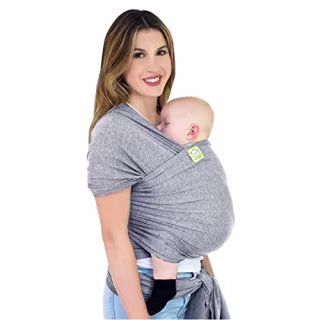 KeaBabies Baby Wrap Carrier - All in 1 Original Breathable Baby Sling, Lightweight,Hands Free Baby Carrier Sling, Baby Carrier Wrap, Baby Carriers for Newborn,Infant, Baby Wraps Carrier (Classic Gray)