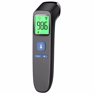 Forehead Thermometer, Baby and Adults Thermometer with Fever Alarm, LCD Display and Memory Function, Ideal for Whole Family