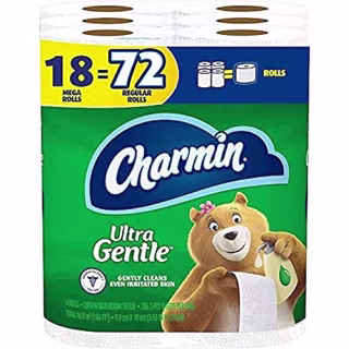 Charmin Ultra Gentle Toilet Paper, 3 Pack Of 6 Mega Rolls