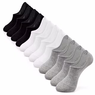 IDEGG Women and Men No Show Socks Low Cut Anti-slid Athletic Casual Invisible Liner Socks