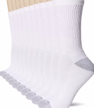 Women's 10-Pair Value Pack Crew Socks