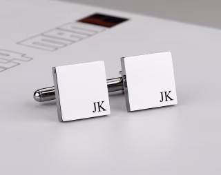 Personalised Engraved Initial Cufflinks, Wedding Birthday Gift, Groomsmen Gift, Mens Cufflinks, Cufflinks For Groomsmen, Cufflinks For Men