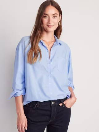 Old Navy Oversized Button-Down Boyfriend Shirt