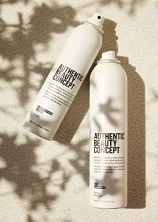 Authentic Beauty Concept Dry Shampoo | All Hair Types | Style, Grip & Refresh Hair | Vegan & Cruelty-free | Sulfate-free | 5.3 oz.