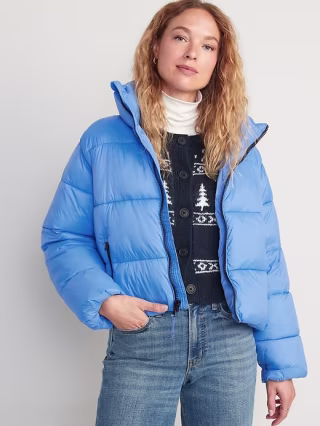 Old Navy Water-Resistant Frost Free Short Puffer Jacket