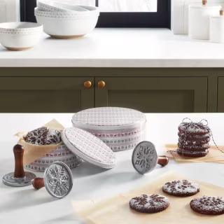 Hearth &amp; Hand with Magnolia Winter Snowflake Cookie Stamp (Set of 3)