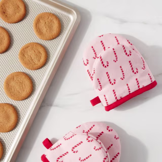 Threshold Cotton Candy Cane Mini Oven Mitts