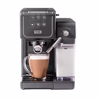 Mr. Coffee(R) One Touch CoffeeHouse+ Espresso, Cappuccino, and Latte Maker, Grey