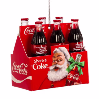 Coca-Cola 6pk Bottles Christmas Tree Ornament