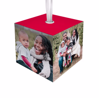 Photo Gallery Cube Ornament