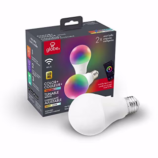 Globe Electric 34207 Wi-Fi Smart 10 Watt Lightbulb