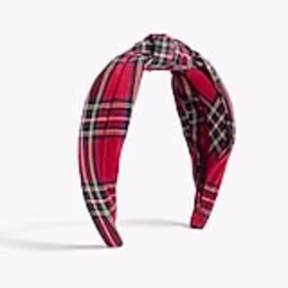 Tartan knotted headband