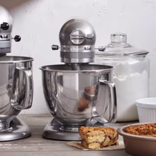 Kitchenaid Artisan Mini Plus 3.5-Qt. Tilt-Head Stand Mixer with Flex Edge Beater, Black Matte