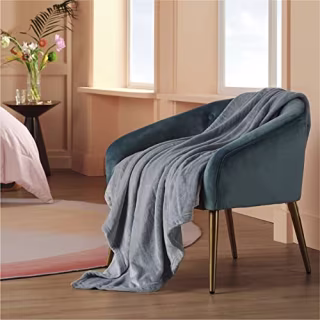 Bedsure Fleece Throw Blanket for Couch Grey - Lightweight Plush Fuzzy Cozy Soft Blankets and Throws for Sofa, 50x60 inches