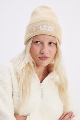 Ecru Girlfriend Recycled Beanie