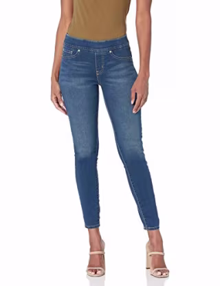 Signature by Levi Strauss & Co. Gold Label Women's Totally Shaping Pull-On Skinny Jeans (Standard and Plus), Harmony-Waterless, 8