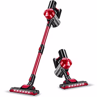 iwoly C150 Cordless Vacuum Cleaner Rechargeable with 2200mAh Detachable Battery, 18000Pa Cyclone Vacuum with HEPA Filter, 3 Modes, Portable Handheld Stick Vacuum for Hard Floors