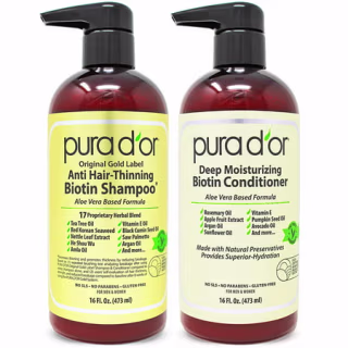 Pura D'or Anti-Thinning Biotin Shampoo and Conditioner