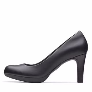 Clarks Women's Adriel Viola Dress Pump, Black Leather, 6.5 M US