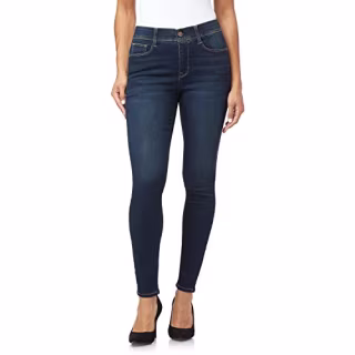 Angels Forever Young Women's 360 Sculpt Skinny Mid-Rise Jeans (Standard and Plus), Sofia, 10