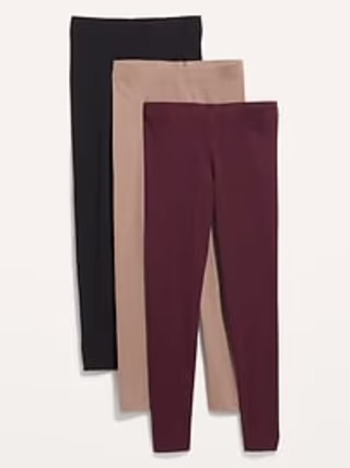 High-Waisted Leggings 3-Pack For Women