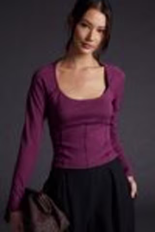 Maeve Ponte Corset Top