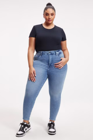 good waist crop jeans