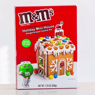 M&M's Holiday Mini House Gingerbread Cookie Kit, 7.25 Oz.
