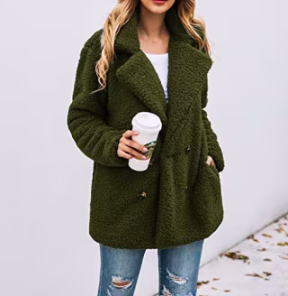 PrettyGarden Faux Shearling Jacket
