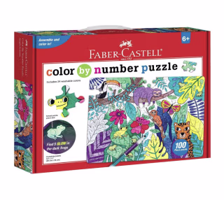 Color By Number Puzzles Jungle Kit