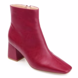 Journee Collection Womens Haylinn Tru Comfort Foam Inside Zip Block Heel Booties
