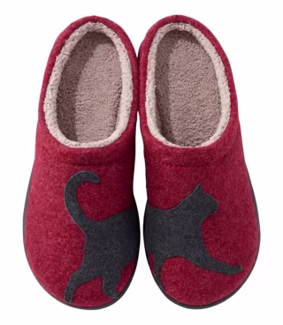 Women's Daybreak Scuffs With Cat Motif