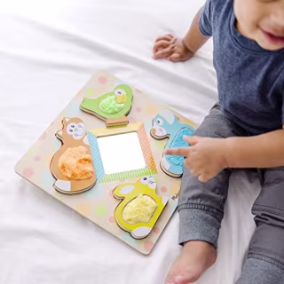 Melissa & Doug Wooden Touch and Feel Puzzle