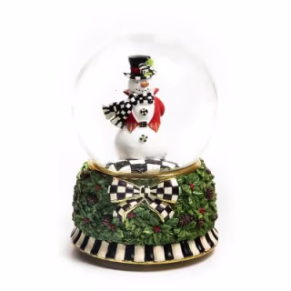 Mackenzie Childs Snowman Snow Globe