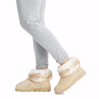 Jessica Simpson Microsuede Super Soft Bootie Slippers