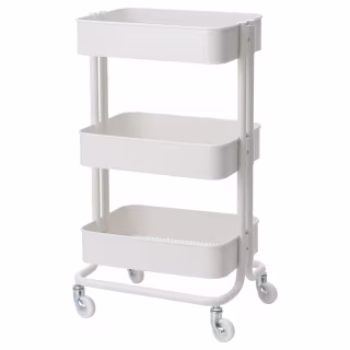 R?SKOG Utility cart - white 13 3/4x17 3/4x30 3/4 "