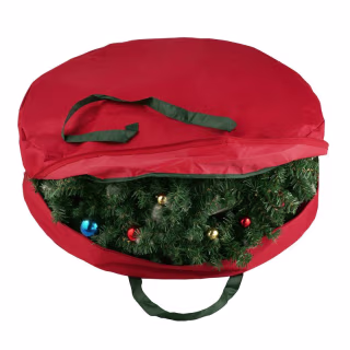Elf Stor 30" Supreme Canvas Holiday Christmas Wreath Storage Bag