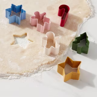 6pk Stainless Steel Holiday Mini Assorted Cookie Cutters - Wondershop(TM)