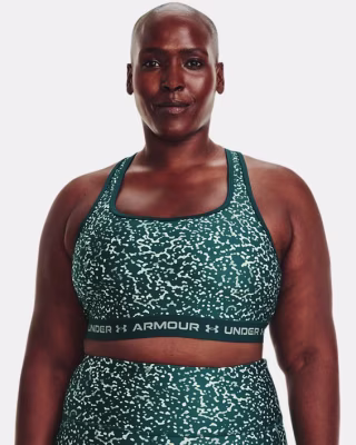 Women's Armour(R) Mid Crossback Print Sports Bra