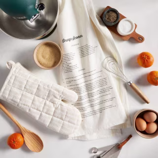 Orange Scones Recipe Printed Flour Sack Kitchen Towel Hearth & Hand with Magnolia