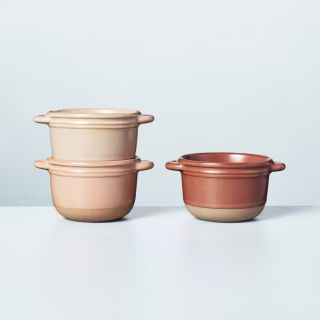 3pk Neutral Stoneware Ramekin Set Hearth & Hand with Magnolia