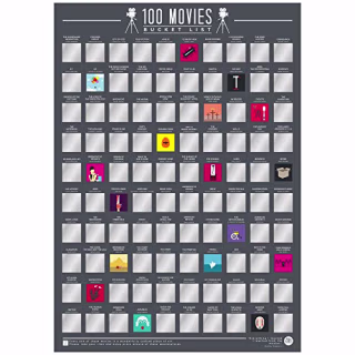 100 Movies to See - 100 Movies Scratch Off Poster