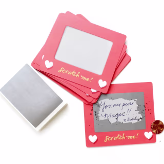 Scratch-A-Sketch Customized Valentine's