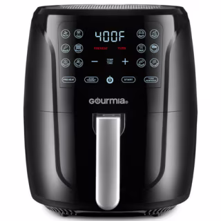 Gourmia 6-Qt Digital Air Fryer with Guided Cooking, Black GAF686