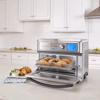 Cuisinart TOA-65 Digital AirFryer Toaster Oven, Premium 1800-Watt Oven with Digital Display and Controls - Intuitive Programming, Adjustable Temperature Settings and Cooking Presets, Stainless Steel