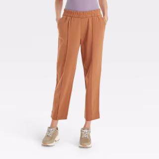 Women's High-Rise Slim Straight Fit Ankle Pull-On Pants - A New Day(TM)