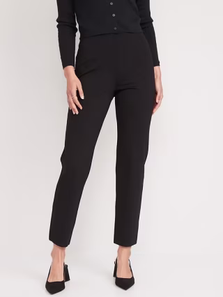 Extra High-Waisted Stevie Straight Taper Ankle Pants for Women