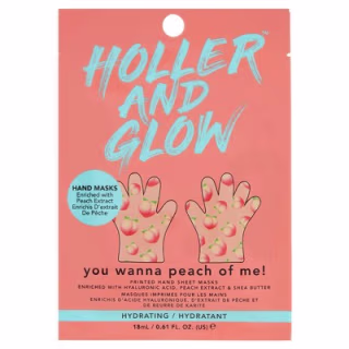 Holler and Glow You Wanna Peach of Me Refreshing Hand Mask - 0.6 fl oz